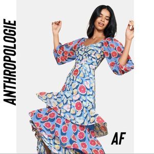 ANTHROPOLOGIE BY HUTCH DESIGN LOUISA MAXI DRESS NEW SIZE 12